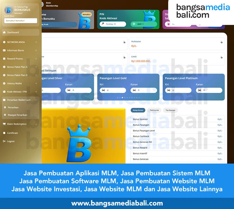 Jasa Pembuatan Website MLM Gianyar