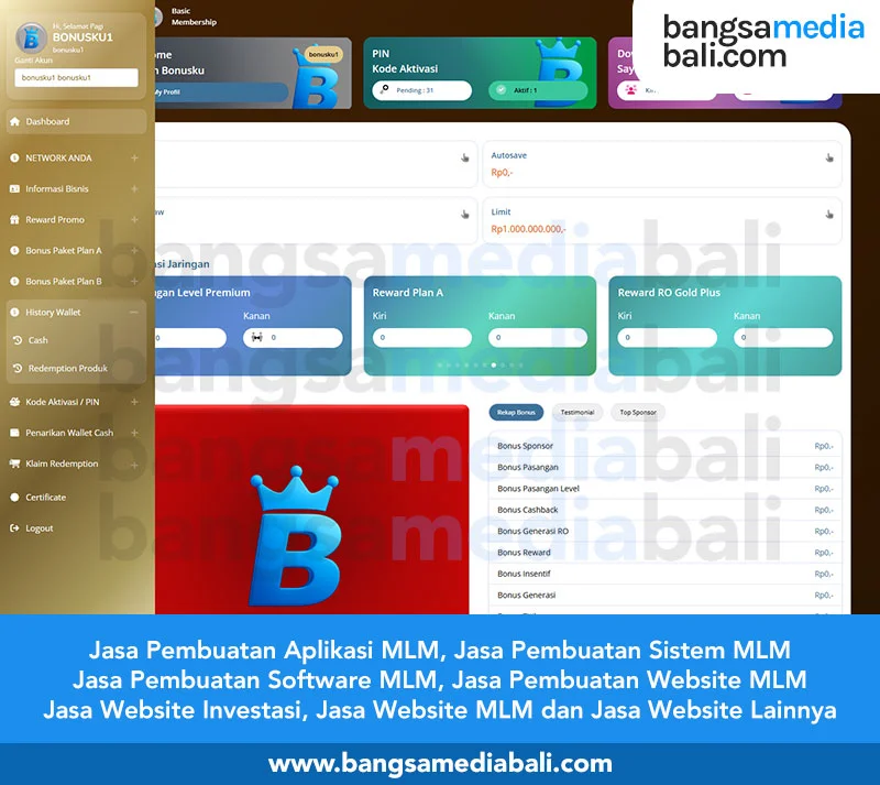 Jasa Pembuatan Website MLM Klungkung