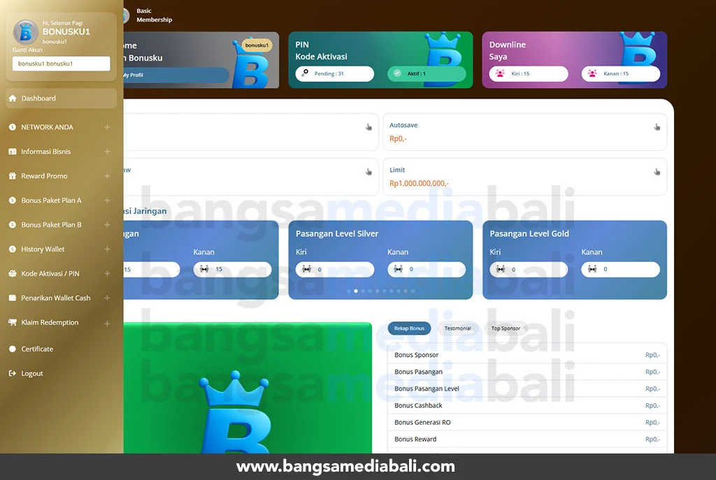 Jasa Website MLM Custom Murah Oke Terbaik Jos