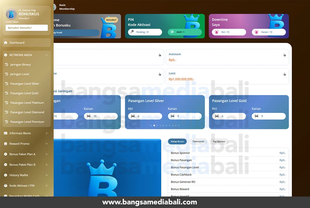 Jasa Website MLM Custom Murah Oke Terbaik