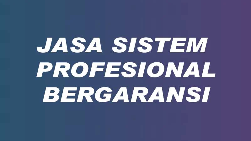Jasa sistem oke pro gud
