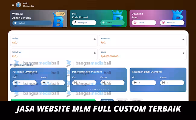 jasa pembuatan website MLM custom terbaik
